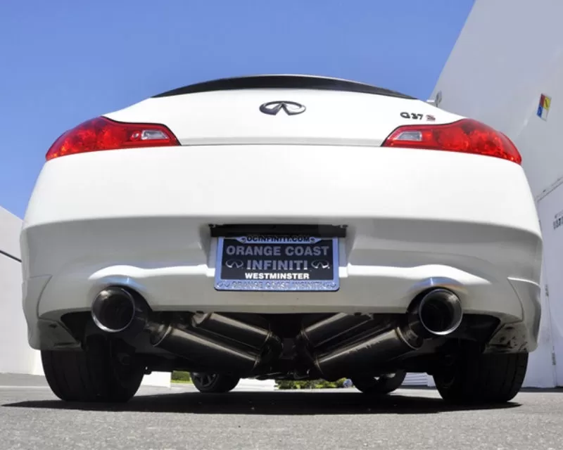 ARK GRIP StainlessTrue Dual Catback Exhaust System with Burnt Tip Infiniti G37 Coupe 3.7L  RWD 2008-2013 - SM1102-0303G