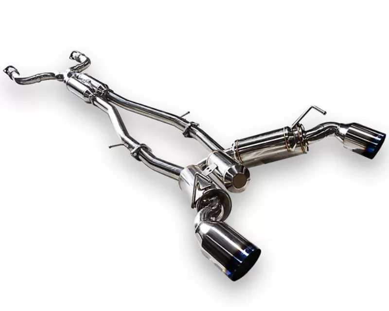 ARK GRIP Stainless True Dual Catback Exhaust System with Burnt Tip Infiniti G37x Coupe 3.7L AWD 2008-2013 - SM1102-0307G