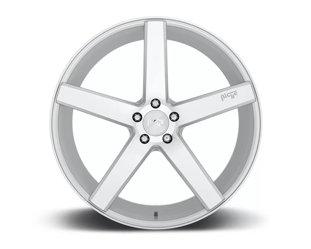 Niche M135 Milan Silver & Machined 1-Piece Cast Wheel 20x8.5 5x114.3 35mm - M135208565+35
