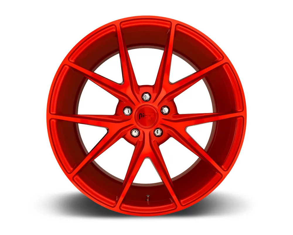 Niche M186 Misano Candy Red 1-Piece Cast Wheel 18x8 5x114.3 40mm - M186188065+40