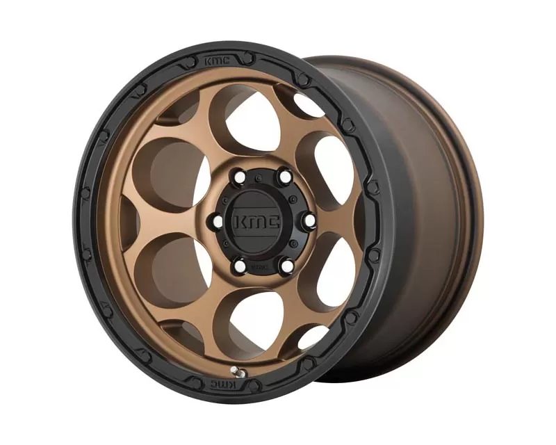 KMC Dirty Harry Wheel 17x8.5 6X5.5 0mm Matte Bronze w/Black Lip - KM54178568600