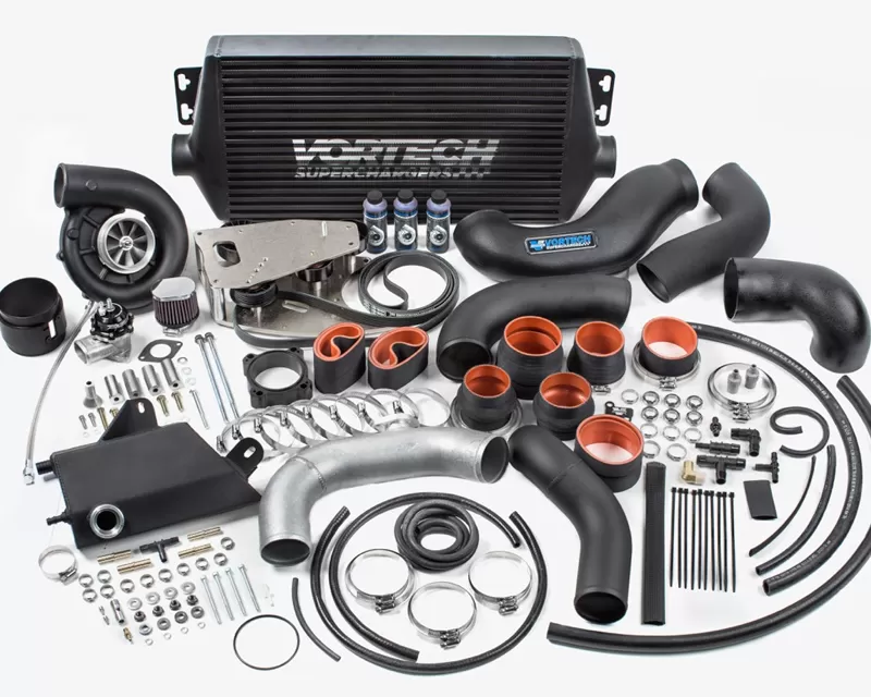 Vortech Satin Supercharger System w/ V-3 Si & Air/Air Cooler Ford Mustang GT 5.0L 2015-2022 - 4FQ218-060L
