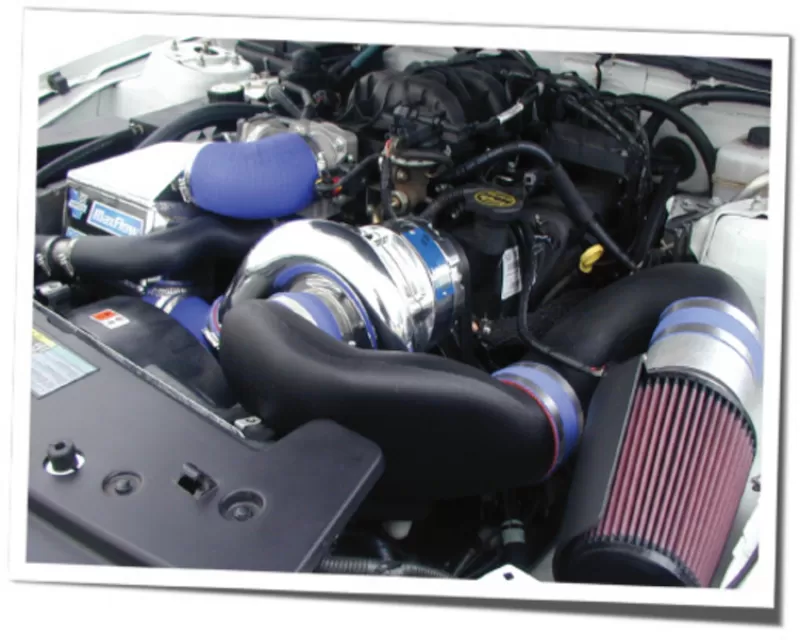 Vortech Polished H.O. Supercharger System w/ V-2 Si & Charge Cooler Ford Mustang 4.0 V6 05-06 - 4FU218-628SQ