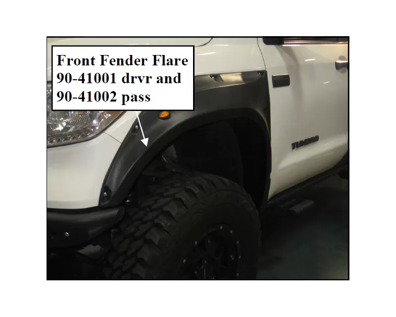 Pro Comp Performance Front Fender Flares 57082 Toyota Tundra - 57082