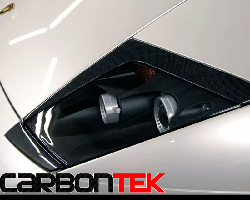 CarbonTek Carbon Headlight Cover - Lamborghini Murcielago | LP640 02-10 - CF-012056