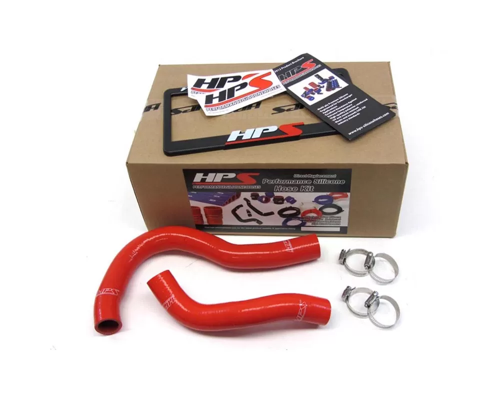 HPS Red Reinforced Silicone Radiator Hose Kit Coolant for Acura 02-06 RSX - 57-1001-RED