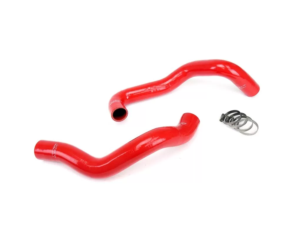 HPS Red Reinforced Silicone Radiator Hose Kit Coolant for Ford 94-95 Mustang GT / Cobra - 57-1011-RED