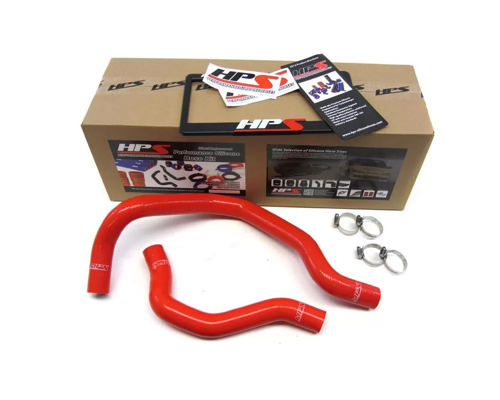 HPS Silicone Radiator Hose Kit Red for Honda 88-91 Civic with B16 - 57-1016-RED
