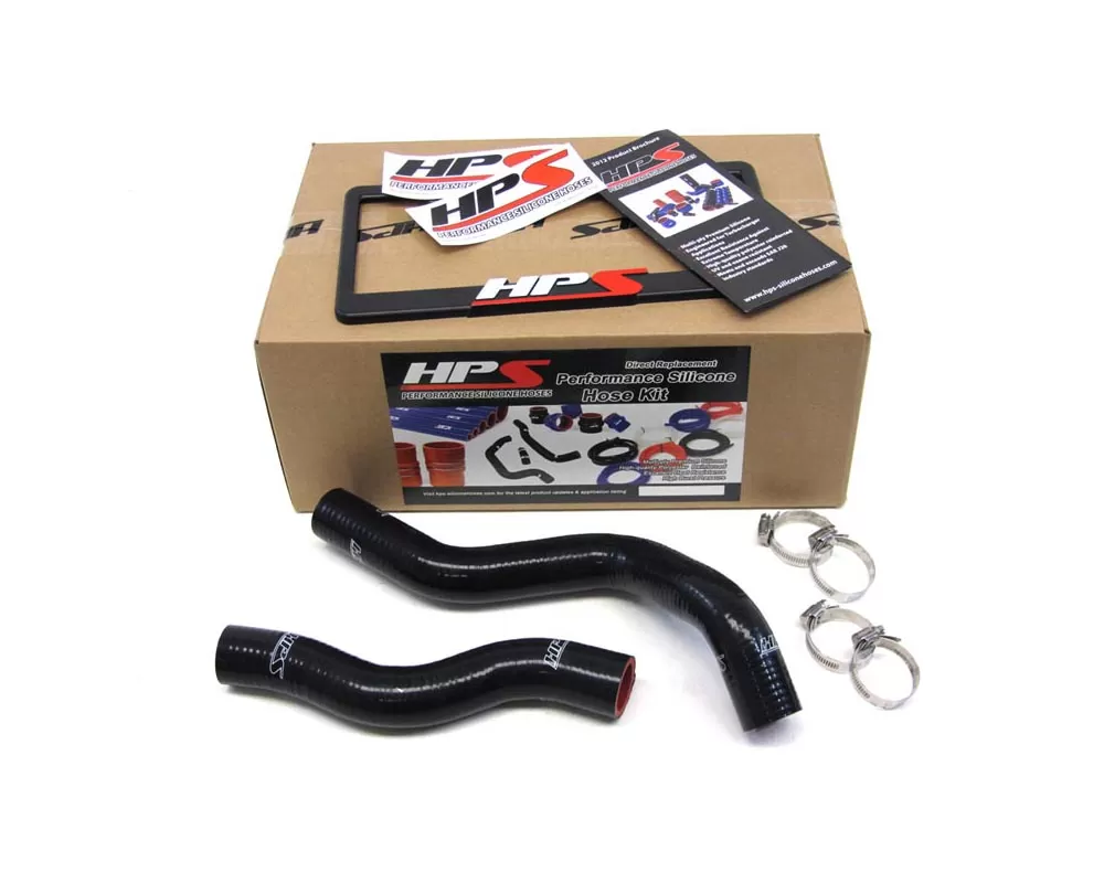 HPS Black Reinforced Silicone Radiator Hose Kit Coolant for Honda 06-11 Civic Non Si R18A1 R16 - 57-1022-BLK
