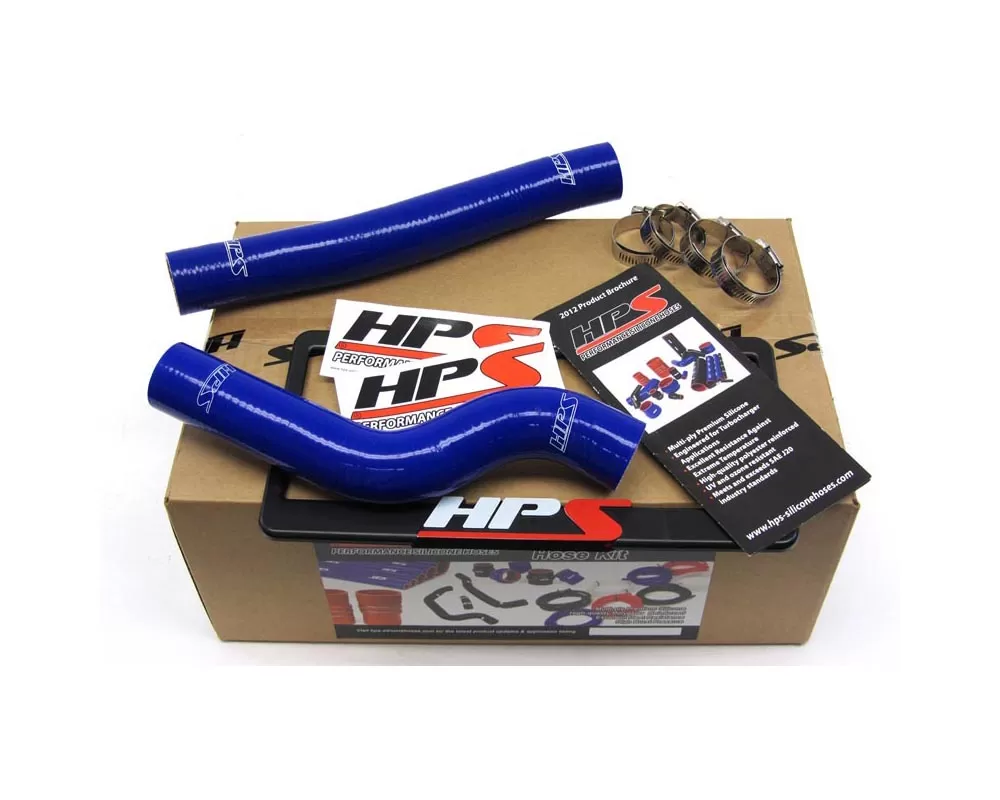 HPS Blue Reinforced Silicone Radiator Hose Kit Coolant for Hyundai 10-12 Genesis Coupe 2.0T Turbo - 57-1026-BLUE
