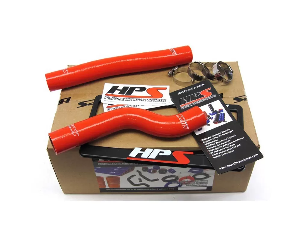 HPS Red Reinforced Silicone Radiator Hose Kit Coolant for Hyundai 10-12 Genesis Coupe 2.0T Turbo - 57-1026-RED