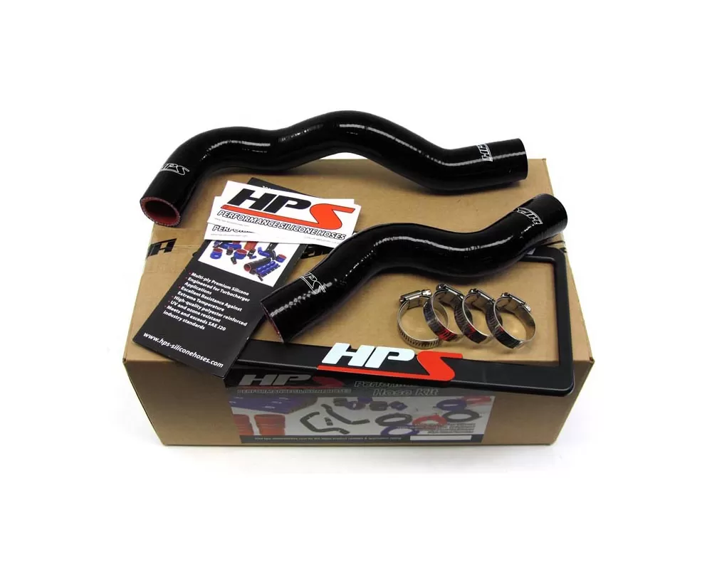 HPS Black Reinforced Silicone Radiator Hose Kit Coolant for Nissan 02-06 Sentra SE-R / SER Spec V - 57-1055-BLK