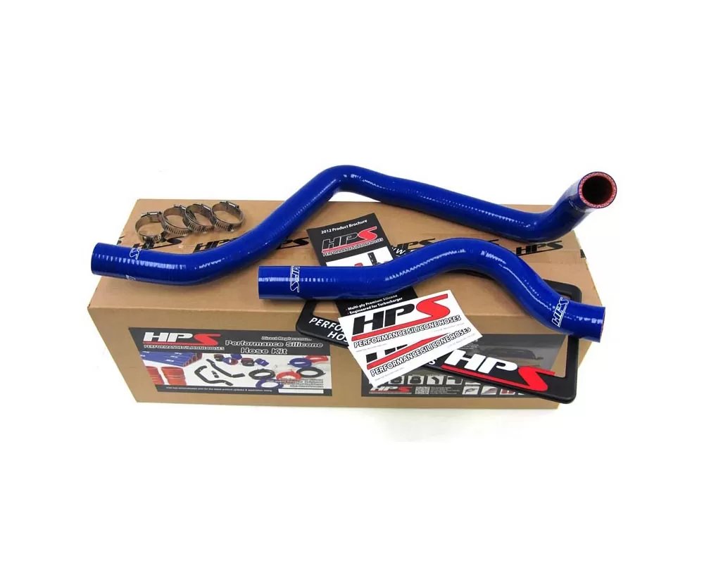 HPS Blue Reinforced Silicone Radiator Hose Kit Coolant for Acura 97-01 Integra Type-R - 57-1207-BLUE