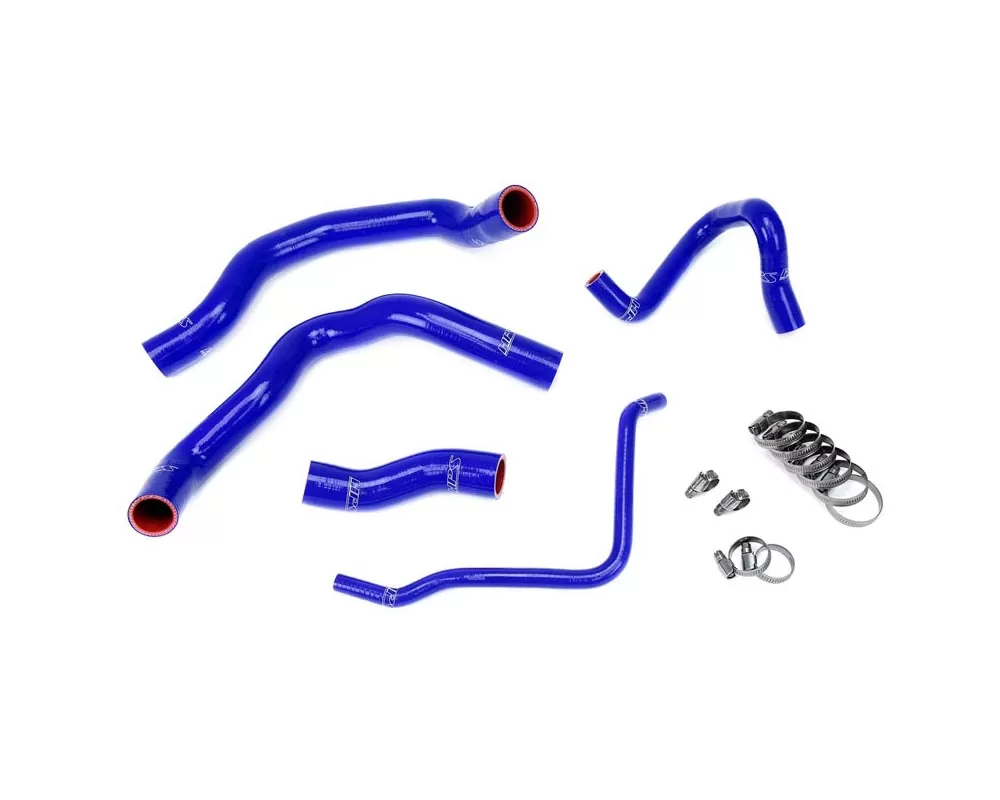 HPS Blue Reinforced Silicone Radiator Hose Kit Coolant for Mini 02-08 Cooper S Supercharged - 57-1211-BLUE