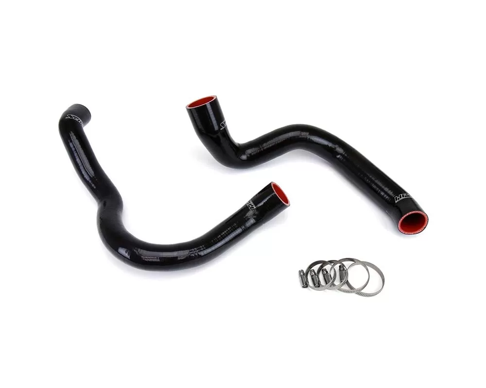 HPS Black Reinforced Silicone Radiator Hose Kit Coolant for Jeep 91-01 Cherokee XJ 4.0L - 57-1219-BLK