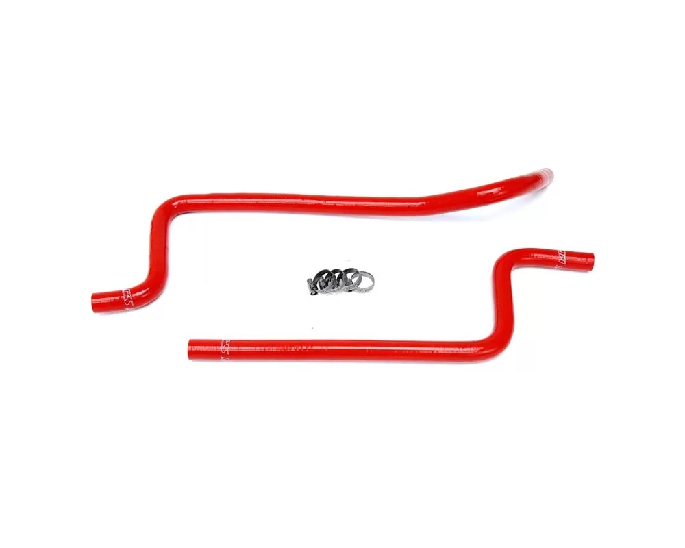 HPS Red Reinforced Silicone Heater Hose Kit for Jeep 97-01 Wrangler TJ 4.0L Left Hand Drive - 57-1221H-RED