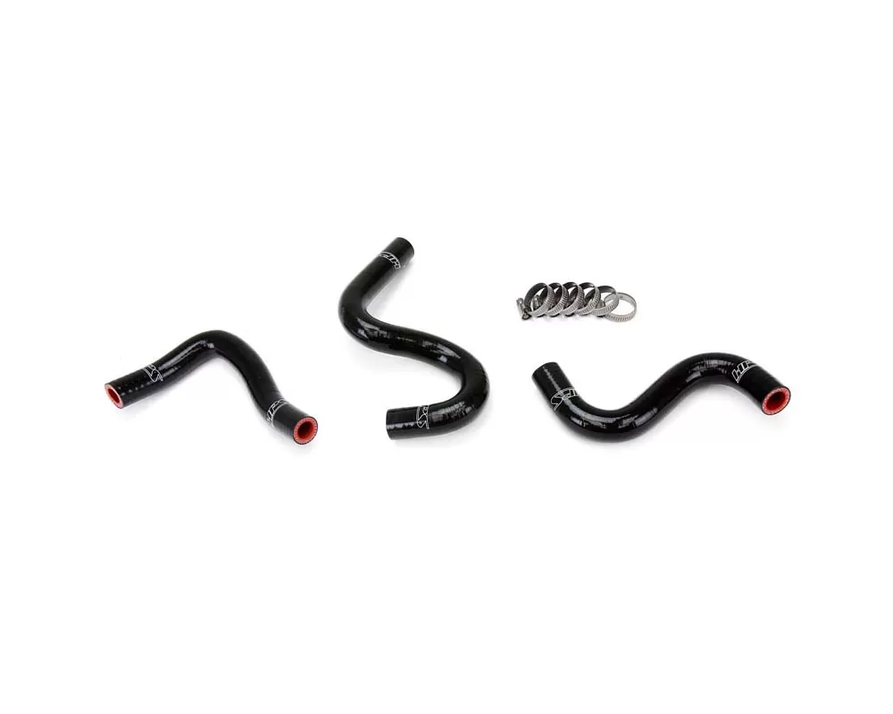 HPS Black Reinforced Silicone Heater Hose Kit for Toyota 83-87 Corolla AE86 4A-GEU Left Hand Drive - 57-1223-BLK