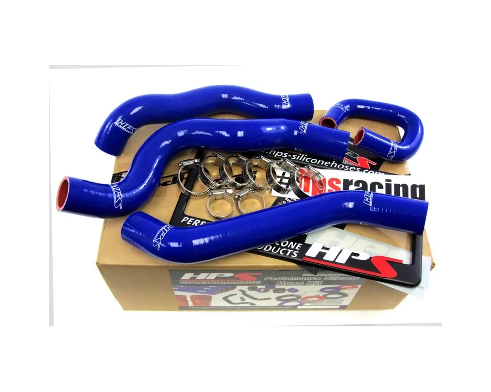 HPS Blue Reinforced Silicone Radiator Hose Kit Coolant for Chevy 08-10 Cobalt SS 2.0L Turbo - 57-1275-BLUE