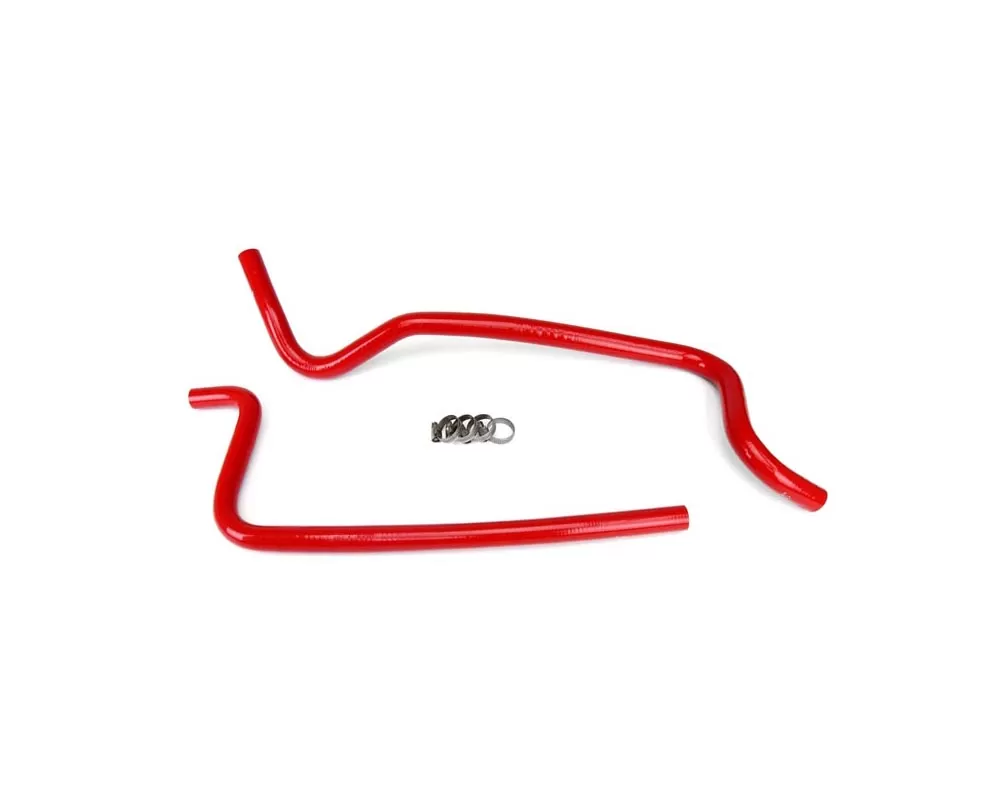HPS Red Reinforced Silicone Heater Hose Kit for Jeep 02-06 Wrangler TJ 4.0L Left Hand Drive - 57-1283-RED