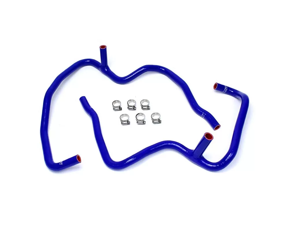 HPS Blue Reinforced Silicone Heater Hose Kit Coolant for Jeep 06-10 Commander 5.7L V8 with Rear A/C - 57-1472-BLUE