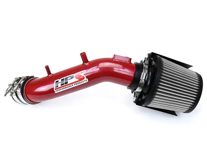 HPS Performance Cold Air Intake Kit 03-07 Honda Accord 2.4L with MAF Sensor SULEV, Includes Heat Shield, Red - 827-173R