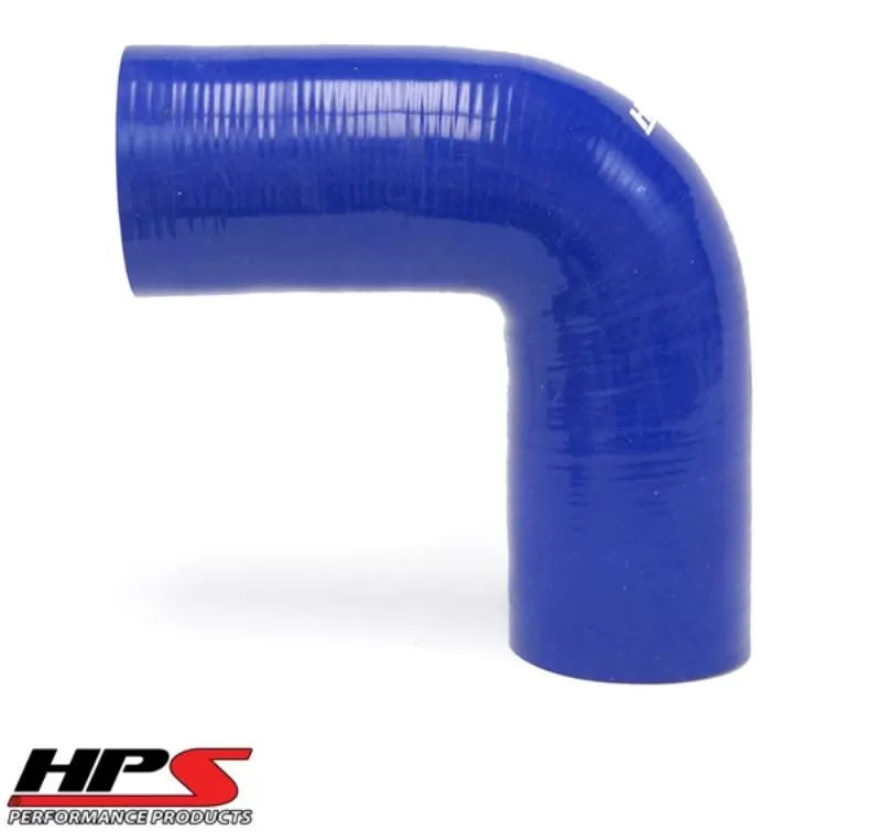HPS 1 3/16inch (30mm) 4-ply Reinforced 90 Degree Elbow Coupler Silicone Hose Blue - HTSEC90-118-BLUE