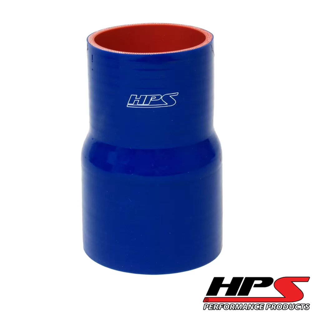 HPS High Temp 1.25" > 1.75" ID x 4" Long 4-ply Reinforced Silicone Reducer Coupler Hose Blue (32mm > 45mm ID x 102mm Length) - HTSR-125-175-L4-BLUE