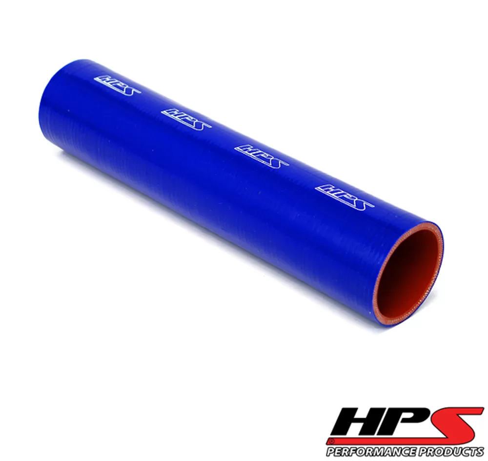 HPS 1 3/16inch (30mm) 4-ply Reinforced 1 Foot Tube Coupler Silicone Hose Blue - HTST-118-BLUE