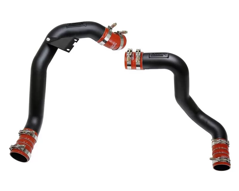 HPS Black Hot & Cold Side Charge Pipe w/ Intercooler Boots Kit Ford F-250/F-350/F-450/F-550 03-07 - 17-105WB