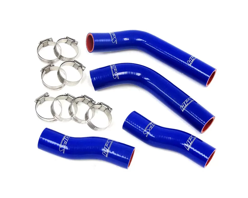 HPS Blue Reinforced Silicone Coolant Hose Kit (4pc set) for front radiator for Toyota 90-99 MR2 3SGTE Turbo - 57-1315-BLUE