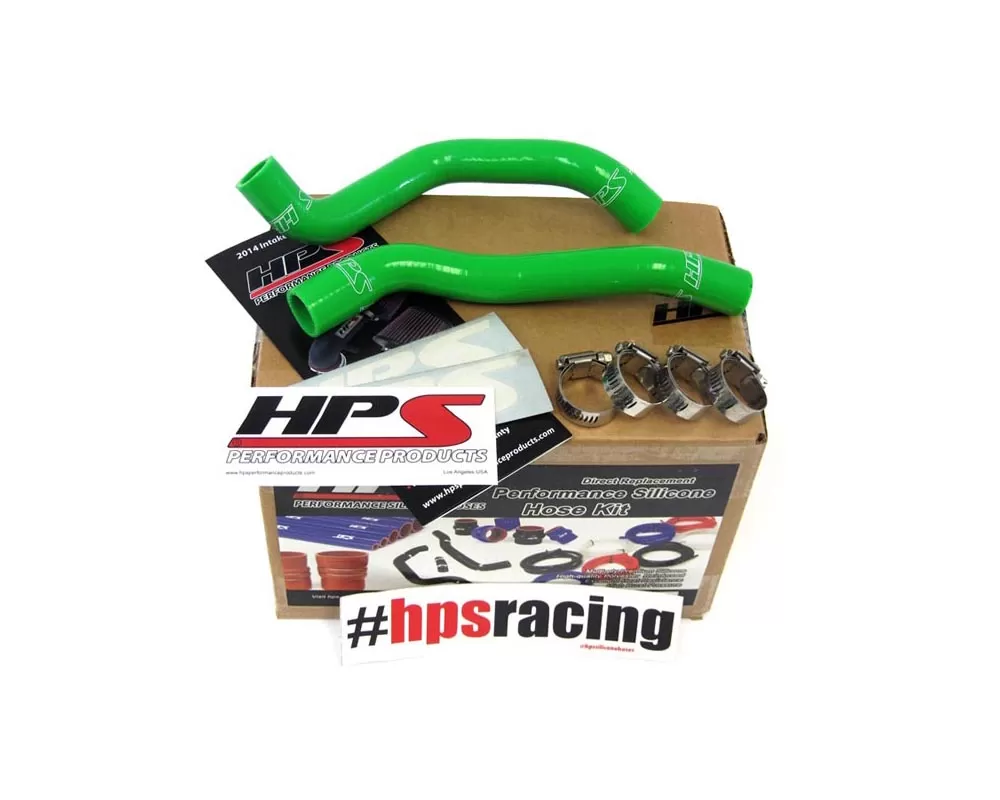 HPS Green Reinforced Silicone Radiator Hose Kit for Kawasaki 08-14 KFX450R - 57-1368-GRN