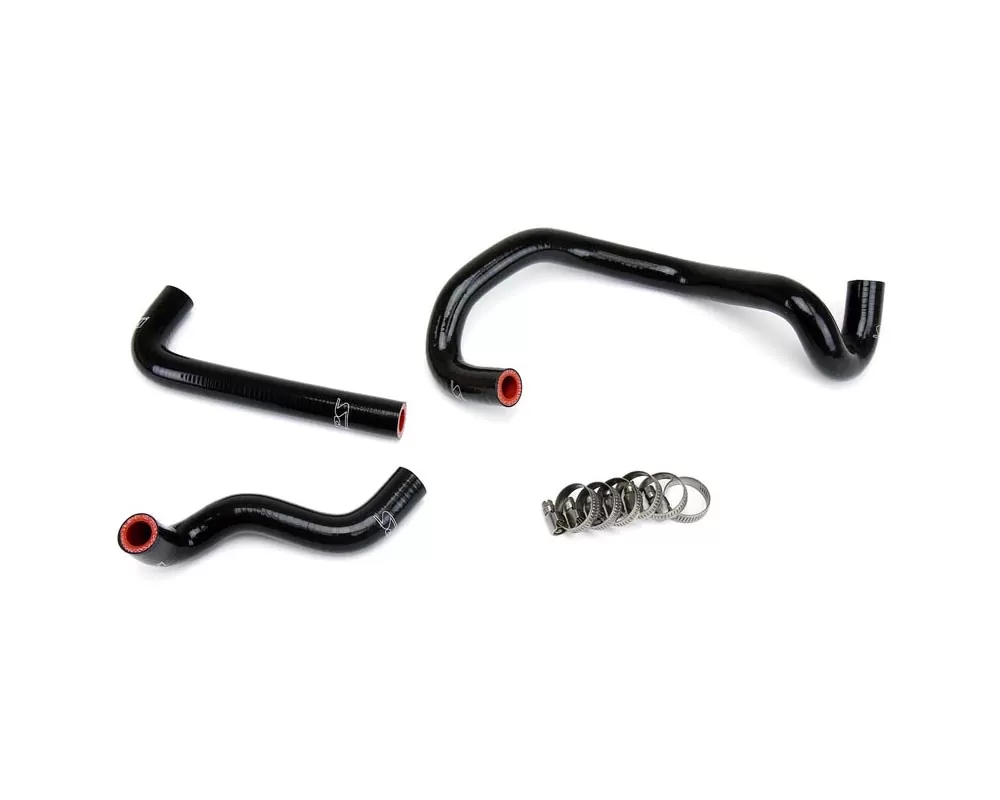 HPS Black Reinforced Silicone Heater Hose Kit for Mazda 86-92 RX7 FC3S Non Turbo LHD - 57-1421-BLK