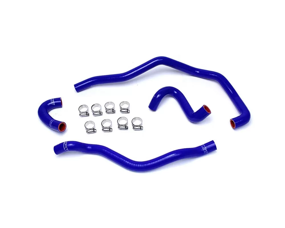 HPS Reinforced Blue Silicone Heater Hose Kit Coolant for BMW 01-06 E46 M3 Left Hand Drive - 57-1487-BLUE