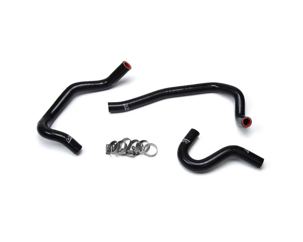 HPS Black Reinforced Silicone Heater Hose Kit Coolant for Toyota 86-92 Supra MK3 Turbo & NA 7MGE / 7MGTE Left Hand Drive - 57-1520-BLK