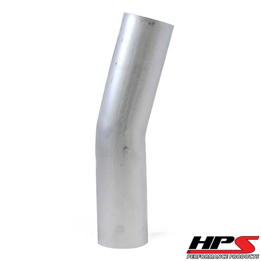 HPS 2" OD 15 Degree Bend 6061 Aluminum Elbow Pipe 16 Gauge w/ 3 1/8" CLR - AT15-200-CLR-312