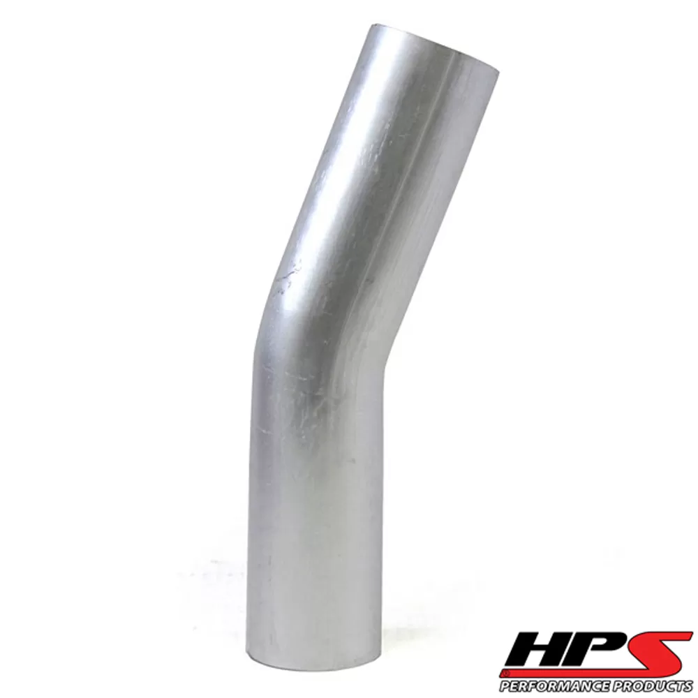 HPS 2" OD 20 Degree Bend 6061 Aluminum Elbow Pipe 16 Gauge w/ 3 1/8" CLR - AT20-200-CLR-312