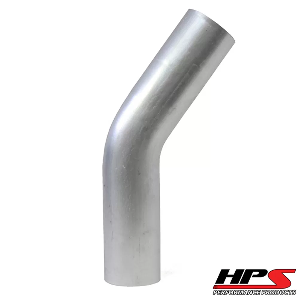 HPS 2" OD 35 Degree Bend 6061 Aluminum Elbow Pipe 16 Gauge w/ 3 1/8" CLR - AT35-200-CLR-312
