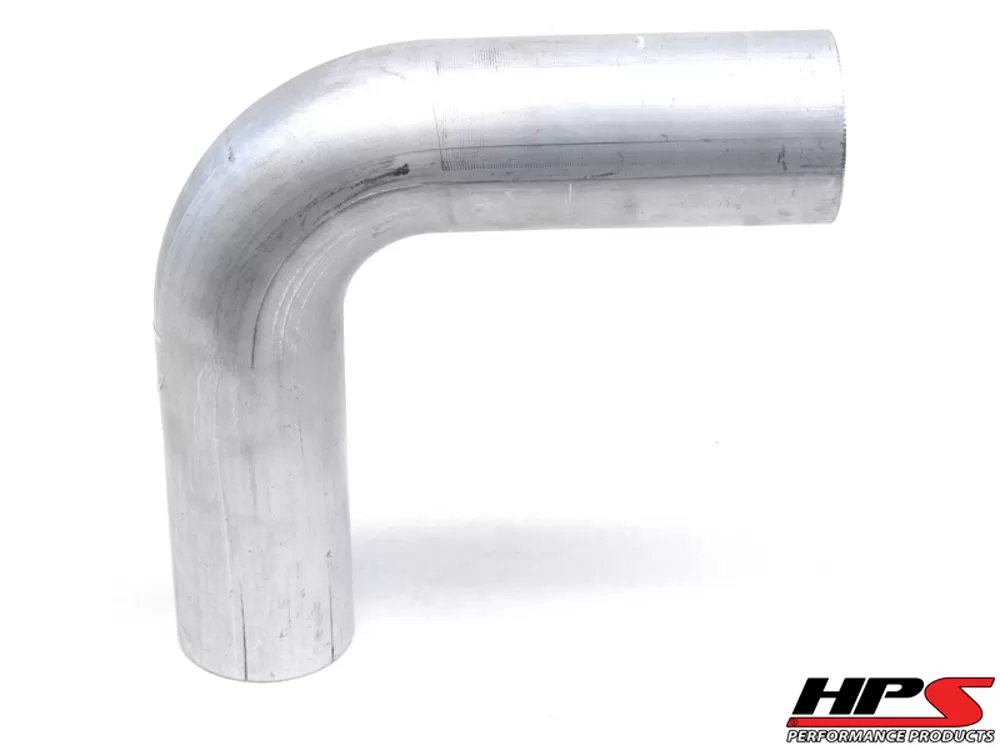 HPS 2.25" OD 90 Degree Bend 6061 Aluminum Elbow Pipe 16 Gauge w/ 3" CLR - AT90-225-CLR-3