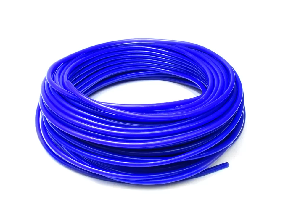 HPS 1/4" (6mm) ID Blue High Temp Silicone Vacuum Hose - 100 Feet Pack - HTSVH6-BLUEx100