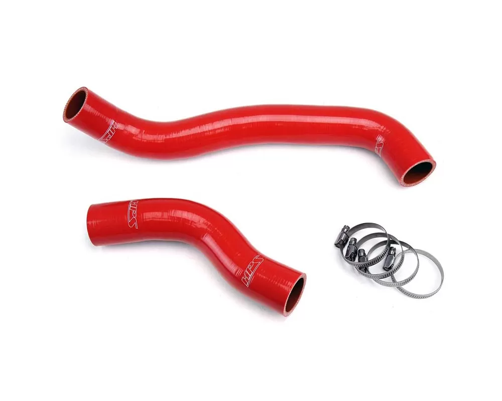 HPS Reinforced Red Silicone Radiator Hose Kit Coolant for Mazda 86-88 RX7 1.3L NA Turbo - 57-1313-RED