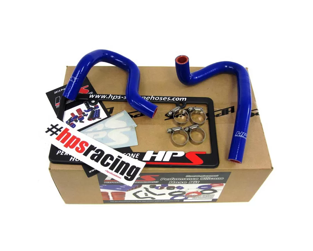 HPS Reinforced Blue Silicone Heater Hose Kit Coolant for Hyundai 10-14 Genesis Coupe 2.0T Turbo 4Cyl - 57-1324H-BLUE