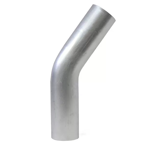 HPS 2" OD 35 Degree Bend Aluminum Elbow Pipe 16 Gauge w/ 2" CLR - AT35-200-CLR-2