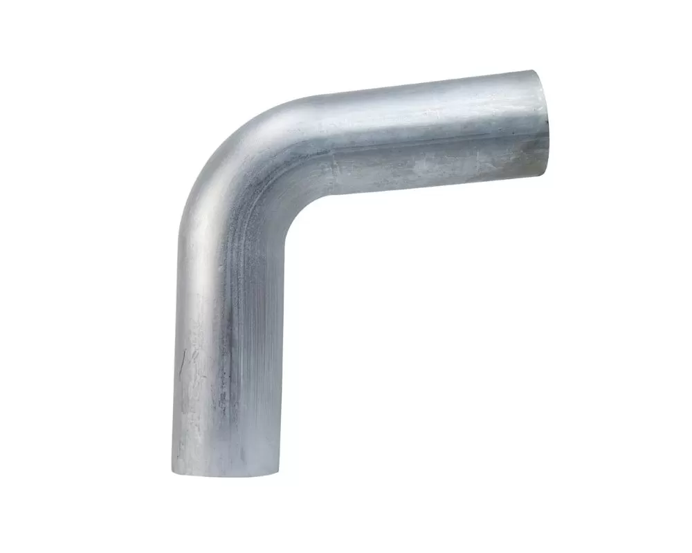 HPS 4.5" OD 80 Degree Bend Aluminum Elbow Pipe 15 Gauge w/ 6" CLR - AT80-450-CLR-6