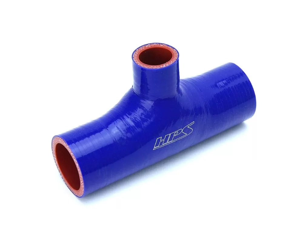 HPS 1" ID , 1" ID Branch Blue Silicone Coupler Coolant T Hose Tee Adapter - 100-THOSE-100-BLUE