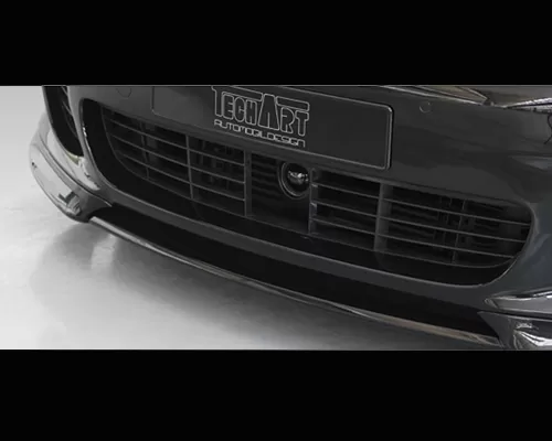 TechArt Front Spoiler Type 1 Center Piece Glossy Carbon Fiber Porsche Panamera All Models 10-13 - 070.121.180.102G
