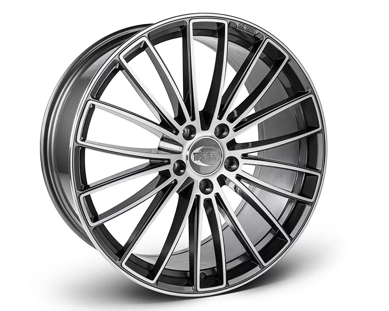 Techart Formula V Titanium Grey Shiny 22 Inch Wheel Set Porsche 971 Panamera | 9Y0 Cayenne - 0712F5102061BIC-0712F5122065BIC-SET