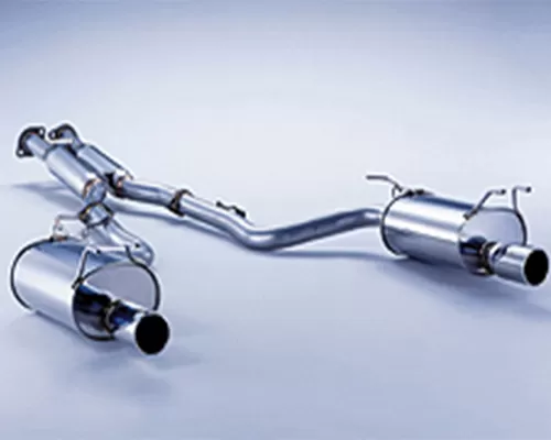 Fujitsubo Legalis R Round Slash Single Tipped Exhaust System Nissan 300ZX Z32 90-99 - 760-15451
