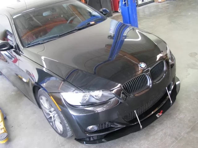 APR Performance Carbon Fiber Wind Splitter With Rods BMW E90 With M Sport Bumper 2007-2010 - CW-549001