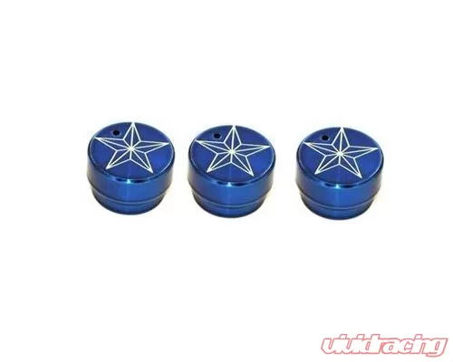 All Sales 5401STB Star Heater/AC Knob, Pack of 3
