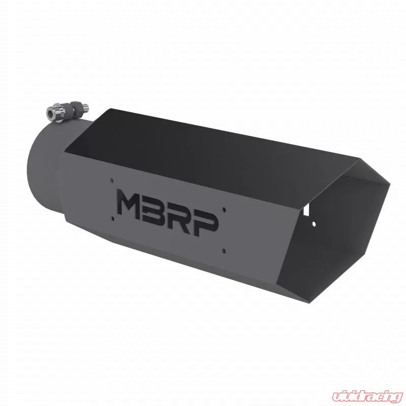 MBRP Universal 5 Inch Hexagon Shaped Black Series No Back Plate Exhaust